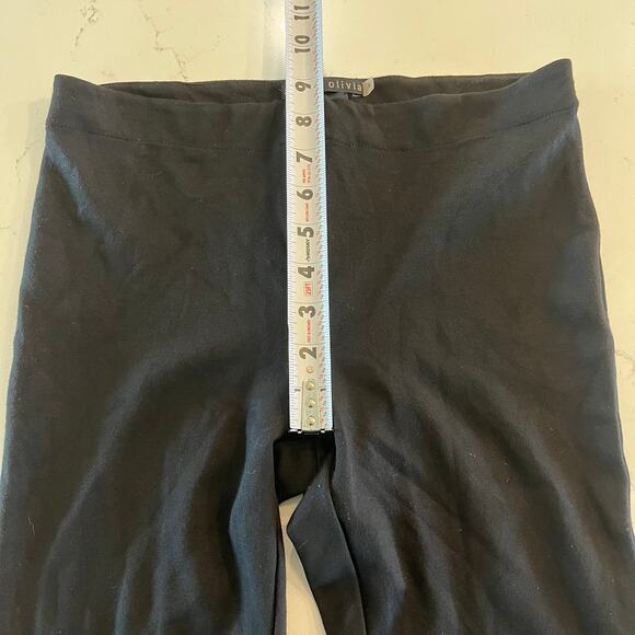 alice + olivia Front Zip Black Leggings size 4 - Picture 9 of 10